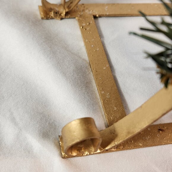 Pinecone Christmas Sleigh Lighted Gold and Christmas Mini Presents Faux Candies - Picture 9 of 13